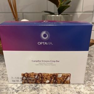 OPTAVIA CAMPFIRE S’mores Crisp Bars. Unopened box. 7 bars.